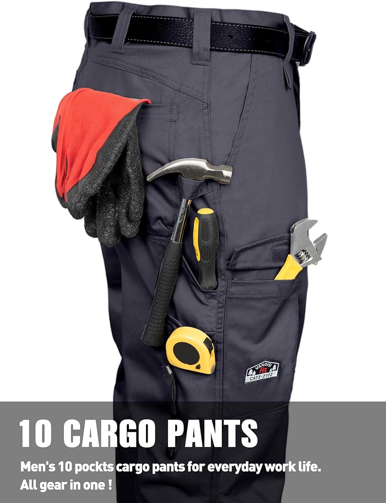 Amazon.com: VANDISI FR Pants for Men 7.5oz Flame Resistant Pants